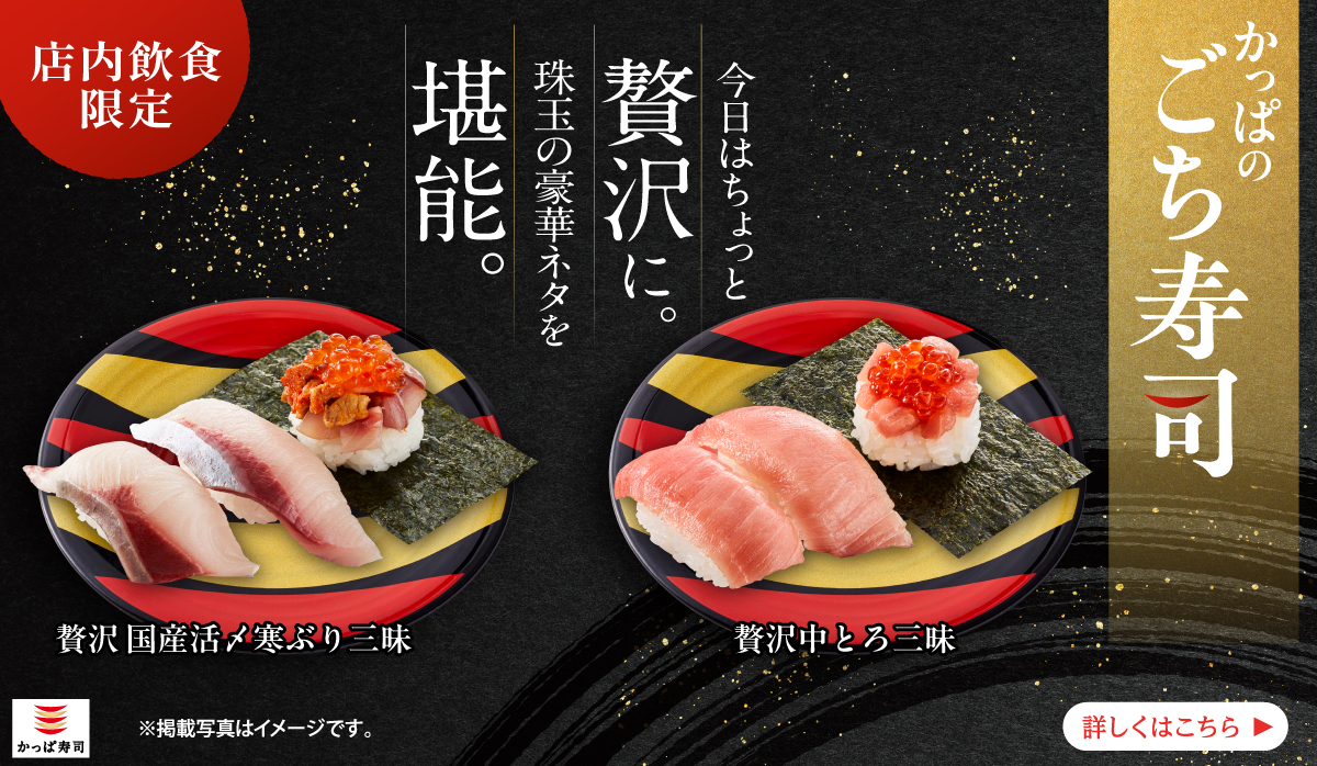 店内飲食限定『かっぱのごち寿司』