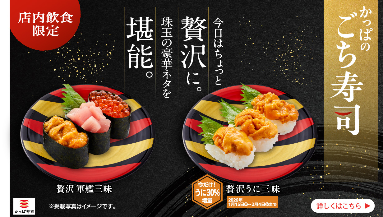 店内飲食限定『かっぱのごち寿司』